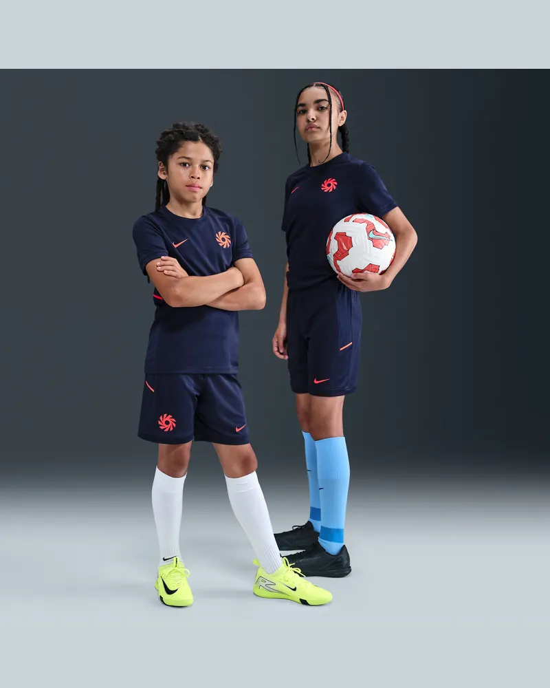 Nike Erling Haaland Academy Dri-FIT Fußballshorts (ältere Kinder) - Blau Blau