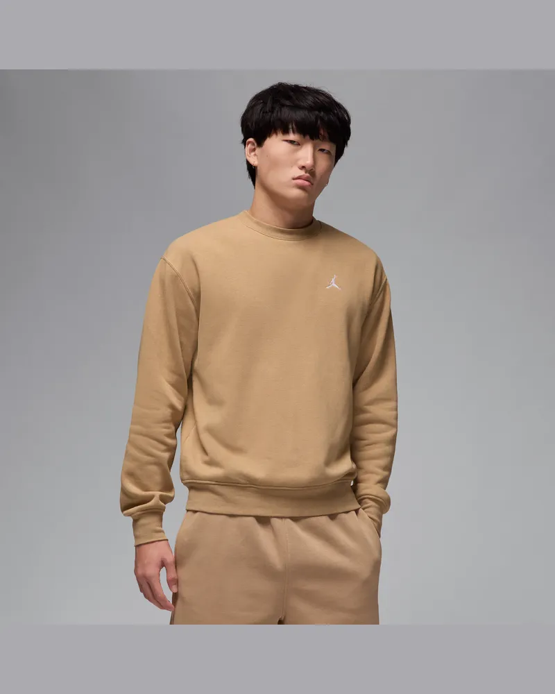 Nike Jordan Brooklyn Fleece Sweatshirt mit Rundhalsausschnitt für Herren - Braun