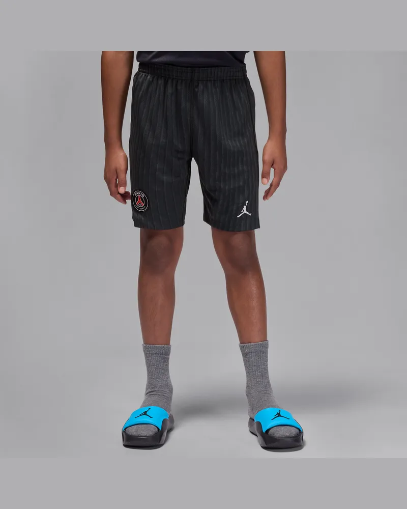 Jordan Paris Saint-Germain 2025/26 Stadium Fourth  Replika-Fußballshorts mit Dri-FIT-Technologie (ältere Kinder) - Schwarz Schwarz