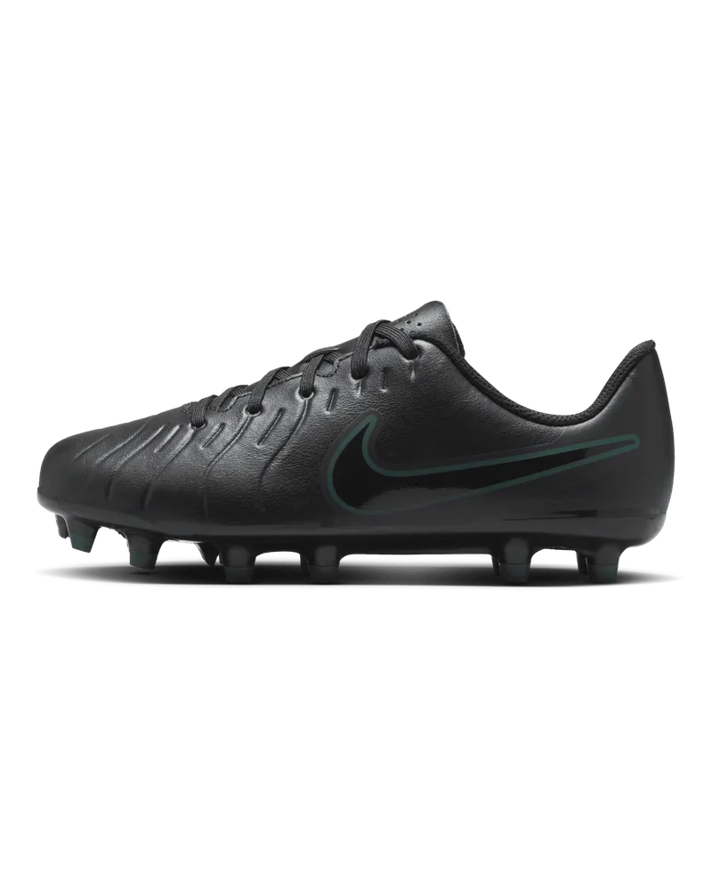 Nike Jr. Tiempo Legend 10 Club Low-Top-Fußballschuh für verschiedene Böden für jüngere/ältere Kinder - Schwarz Schwarz