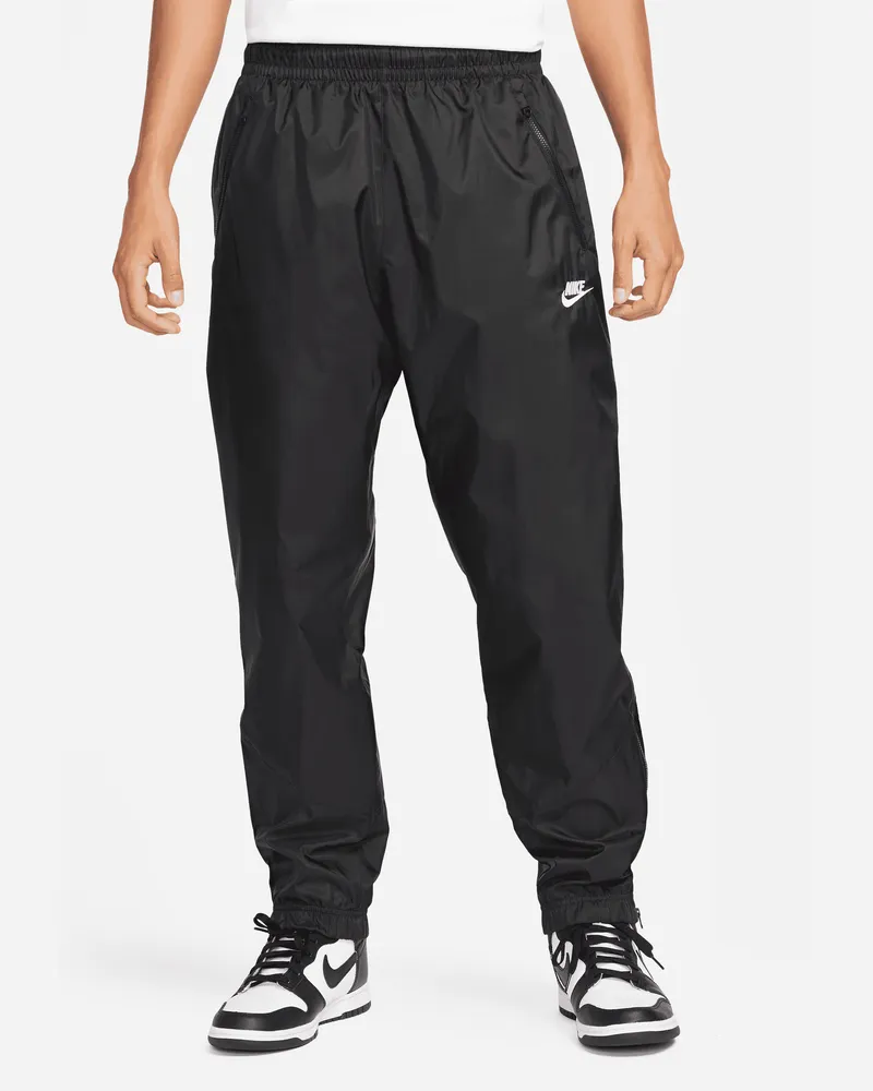 Nike Windrunner gefütterte Webhose für Herren - Schwarz Schwarz