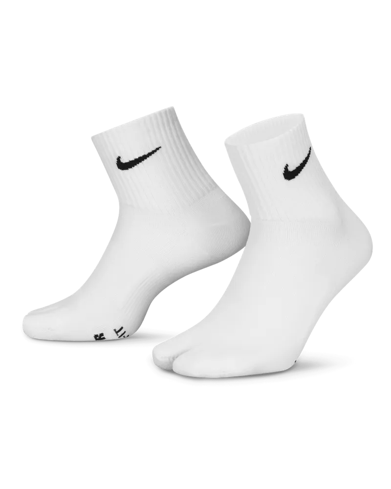 Nike Everyday Plus Lightweight Knöchelsocken mit geteilten Zehen - Weiß Weiß