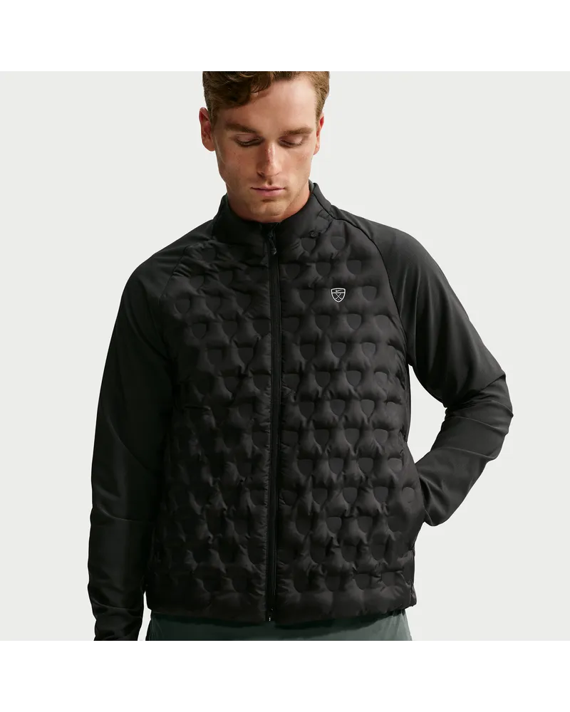 Nike Repel-Golfjacke (Herren) - Schwarz Schwarz