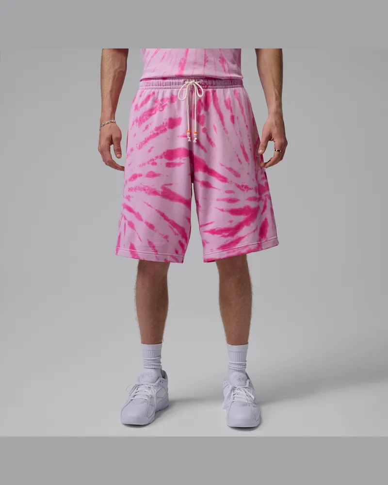 Jordan Brooklyn Festival Fleece-Shorts mit Batik-Design (Herren) - Pink Pink