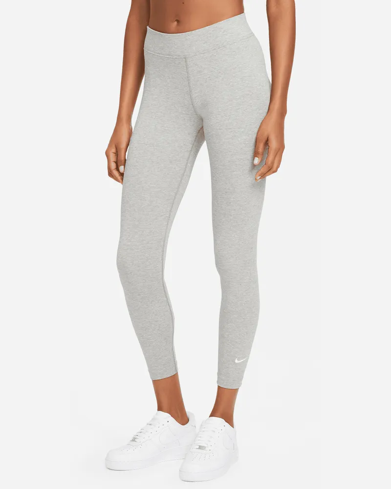 Nike Sportswear Essential 7/8-Leggings mit mittelhohem Bund für Damen - Grau Grau