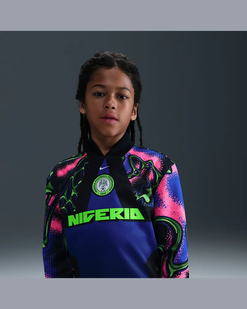 Nike Nigeria Hollywood Keeper  Dri-FIT Fußballtrikot (ältere Kinder) - Schwarz Schwarz