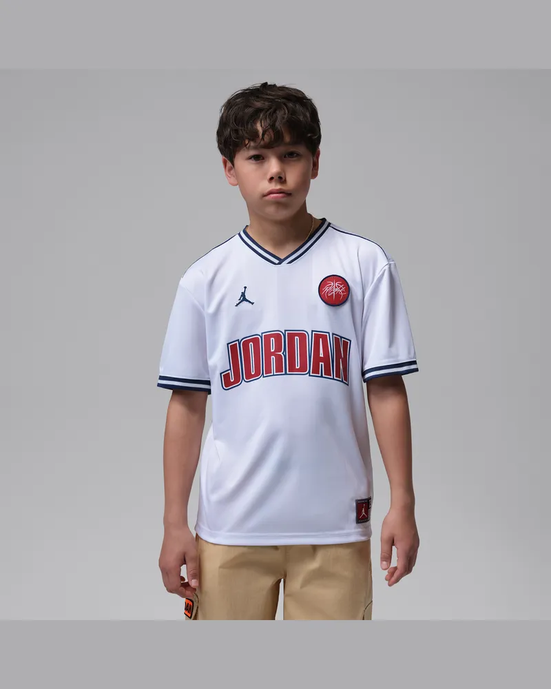 Jordan Sport-Trikot (ältere Kinder) - Weiß Weiß