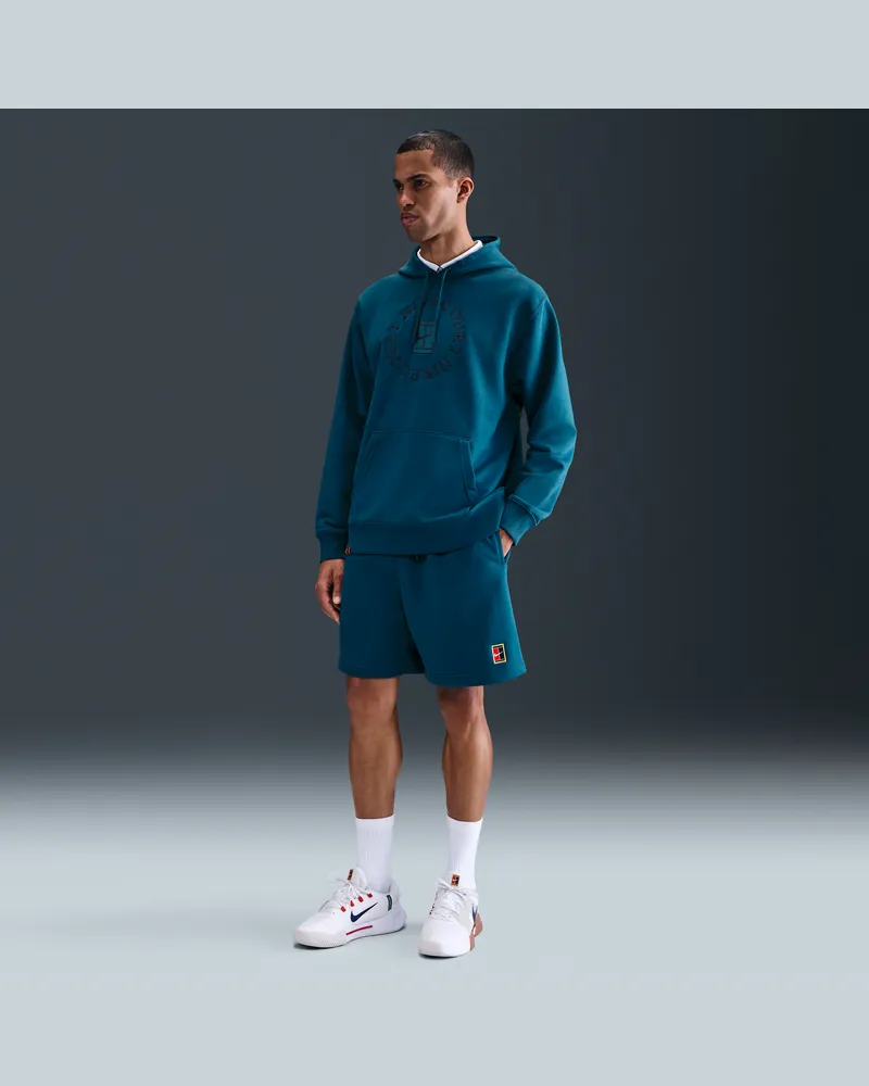 Nike Court Heritage Dri-FIT Fleece-Tennisshorts (Herren) - Blau Blau