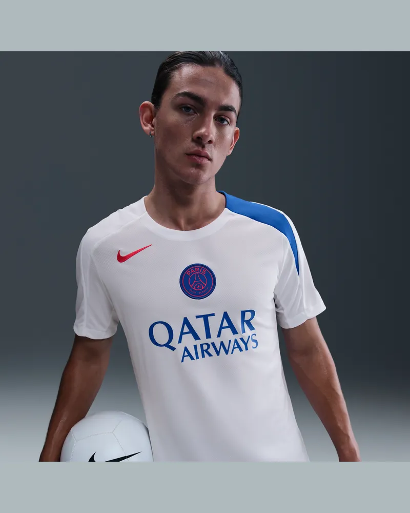 Nike PSG Strike Third  Dri-FIT Total 90 Fußballoberteil aus Strickmaterial (Herren) - Weiß Weiß
