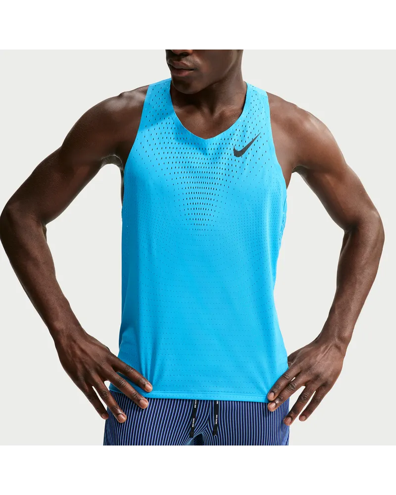 Nike AeroSwift Dri-FIT-ADV-Lauf-Singlet für Herren - Blau Blau