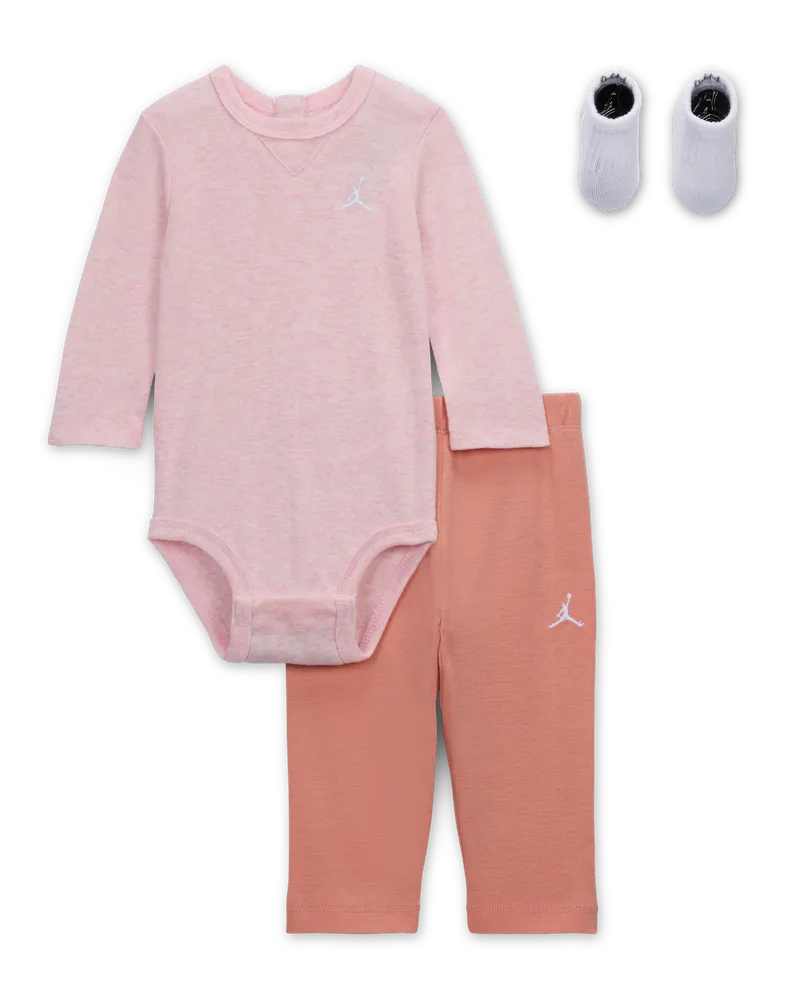 Jordan Baby Essentials Longsleeve-Bodysuit Boxed Set - Orange Orange
