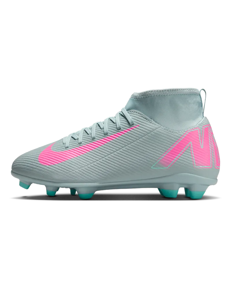 Nike Jr. Mercurial Superfly 10 Club High-Top-Fußballschuh für verschiedene Böden (jüngere/ältere Kinder) - Grau Grau
