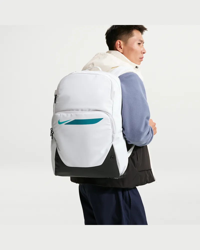 Nike Academy Fußballrucksack (groß, 30 l) - Weiß Weiß