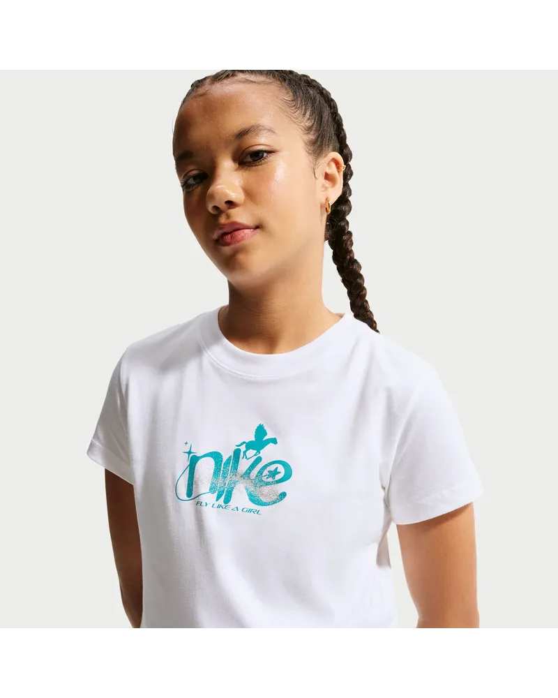 Nike Kurz-T-Shirt für ältere Kinder (Mädchen) - Weiß Weiß