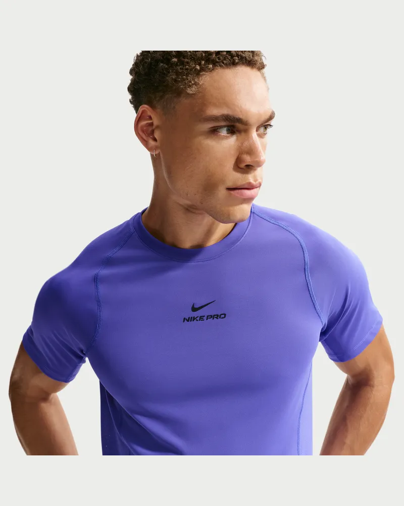 Nike Pro Training Dri-FIT Kurzarmshirt (Herren) - Lila Lila