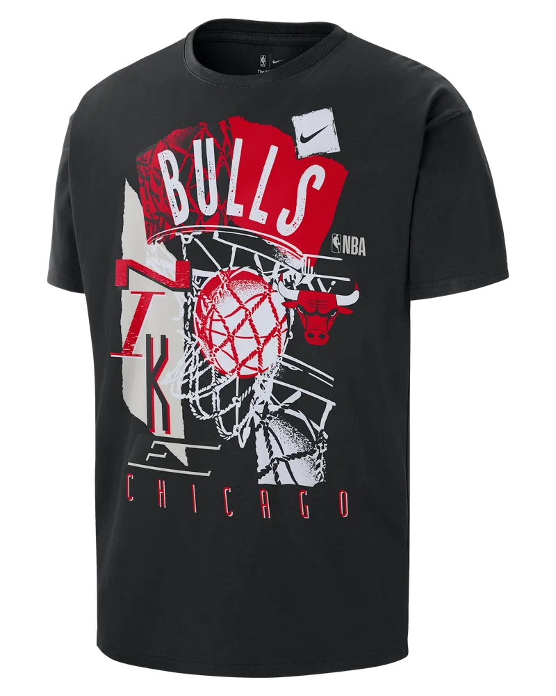 Nike Chicago Bulls Courtside  NBA Vintage T-Shirt (Herren) - Schwarz Schwarz