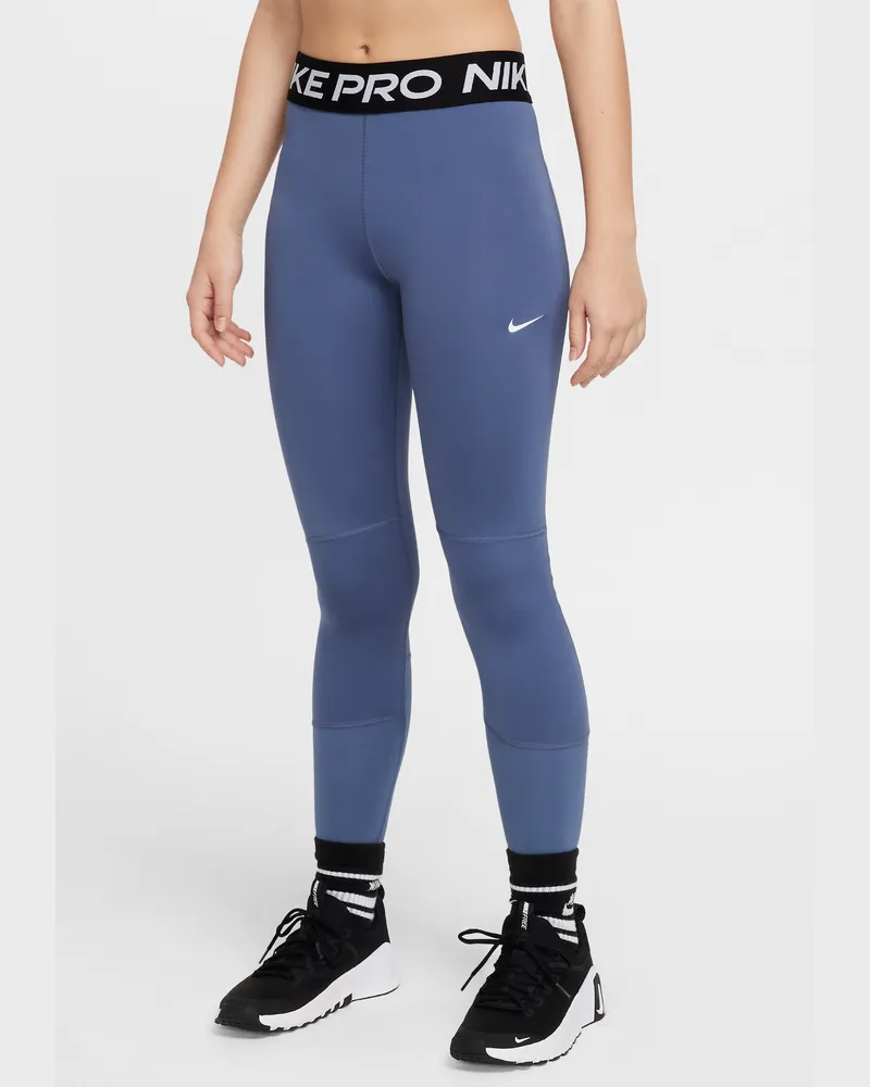 Nike Pro Dri-FIT Leggings für ältere Kinder (Mädchen) - Blau Blau