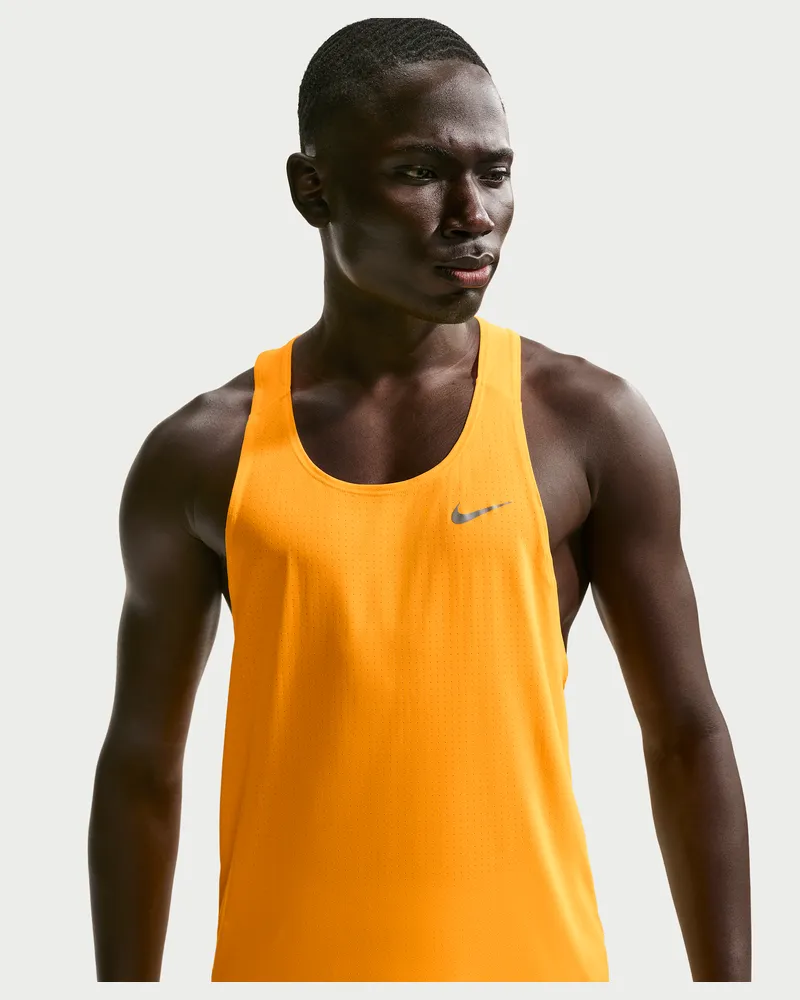 Nike Fast Dri-FIT Lauf-Singlet für Herren - Orange Orange