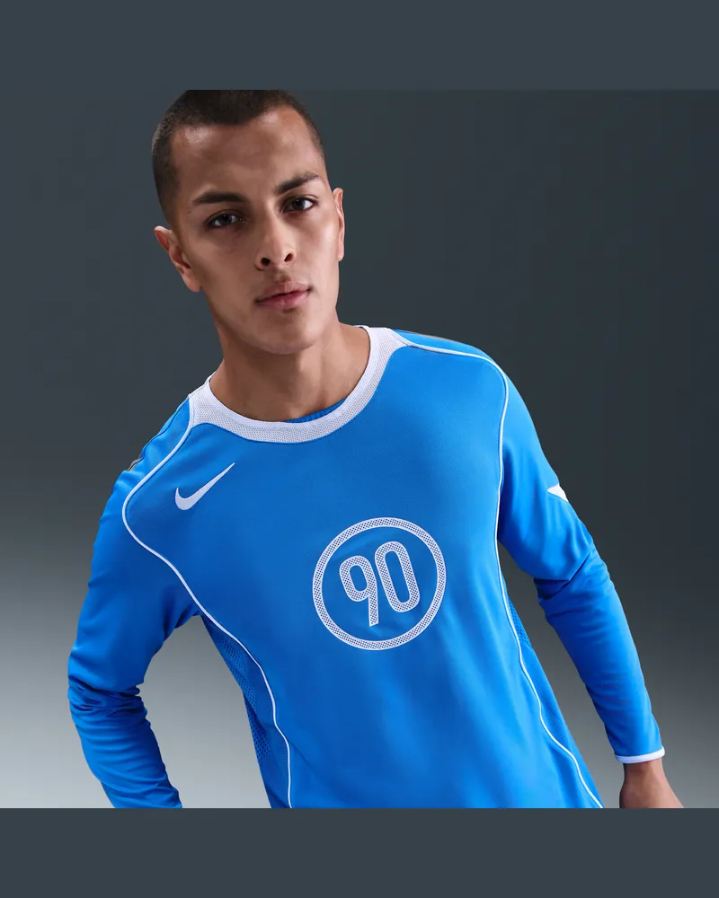 Nike Total 90 Dri-FIT Fußball-Longsleeve (Herren) - Blau Blau