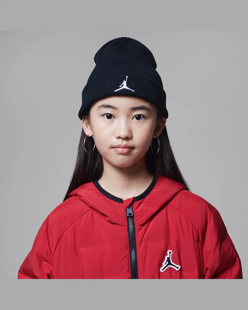 Jordan Essentials zweiteiliges Beanie-Set (jüngere Kinder) - Schwarz Schwarz