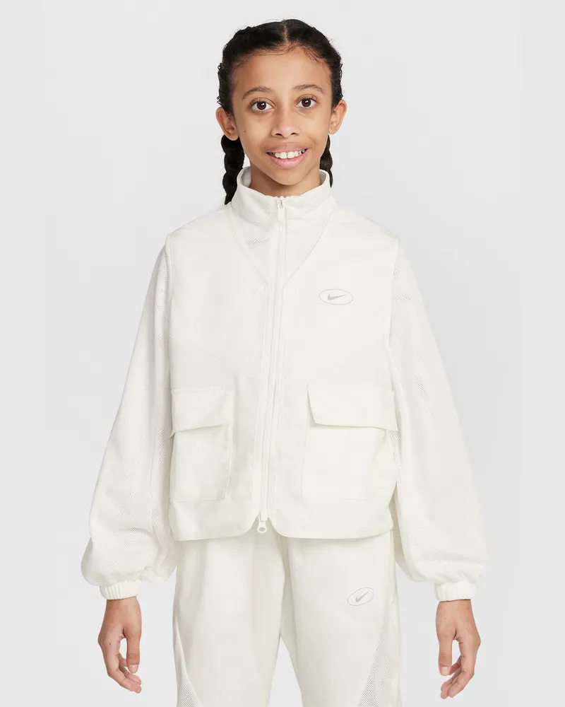 Nike Sportswear Jacke für Mädchen - Weiß Weiß