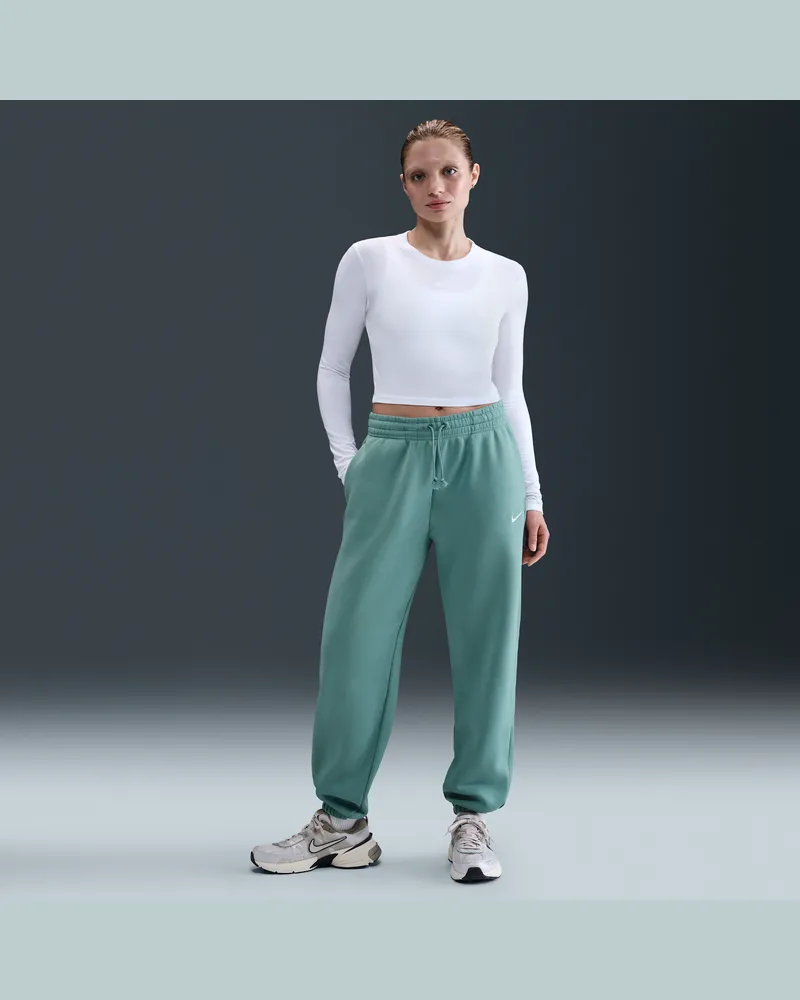 Nike Sportswear Phoenix Fleece Oversize-Trainingshose mit hohem Taillenbund für Damen - Grün Grün