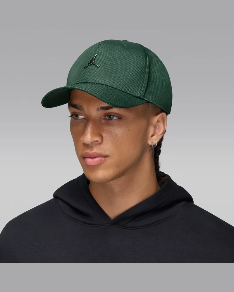 Jordan Rise strukturierte Cap mit Jumpman aus Metall - Grün Grün