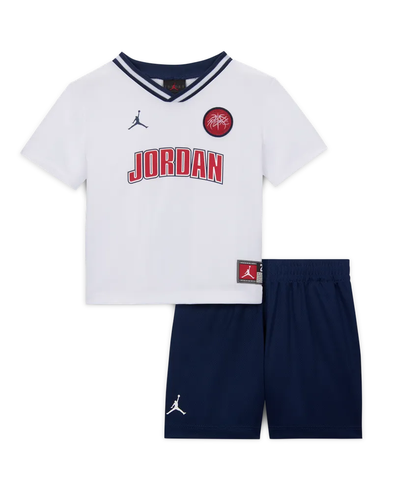 Jordan Set aus Sporttrikot und Mesh-Shorts (Kleinkinder) - Blau Blau