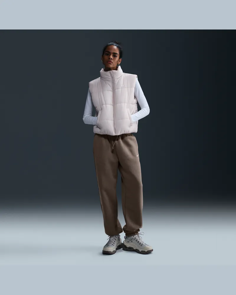 Nike Sportswear Phoenix Fleece Oversize-Trainingshose mit hohem Taillenbund für Damen - Braun Braun