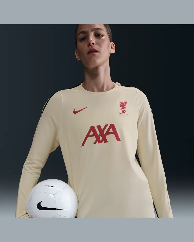 Nike FC Liverpool Strike Special Edition  Dri-FIT-Fußballoberteil mit Rundhalsausschnitt aus Strickmaterial (Damen) - Weiß Weiß