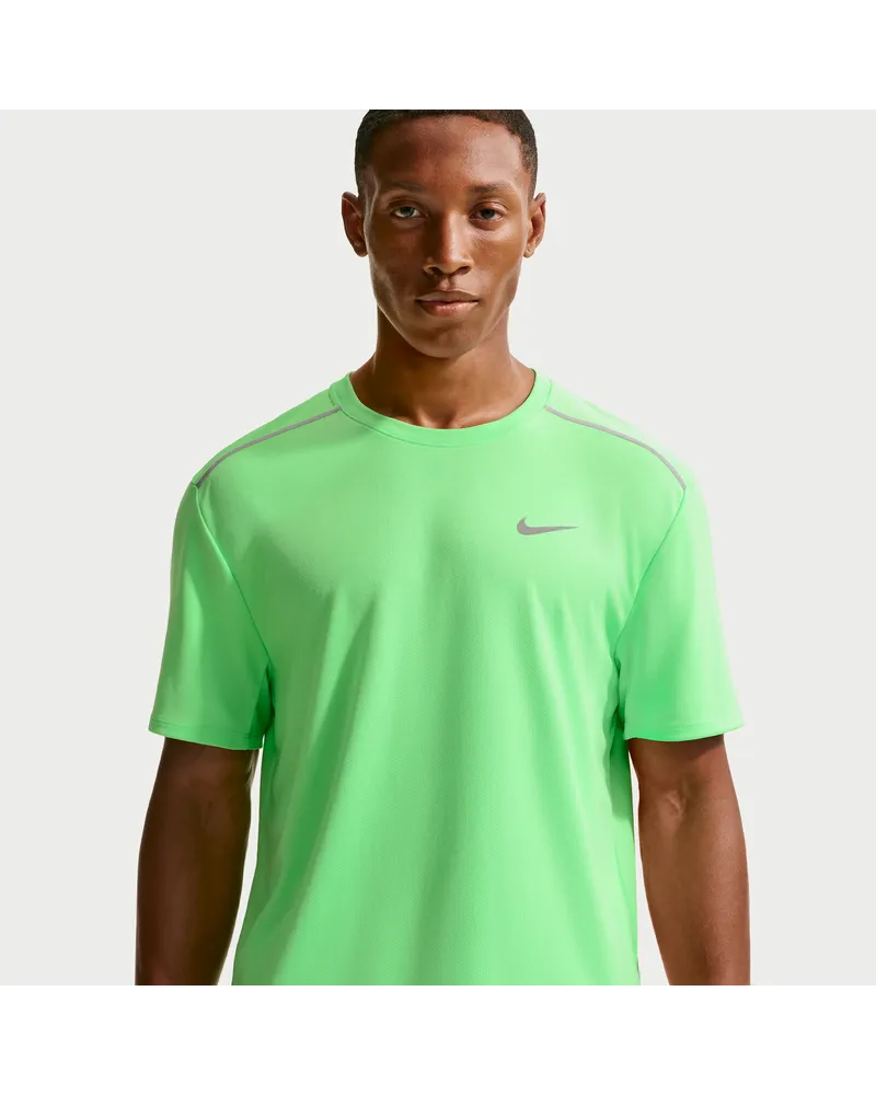 Nike Miler Dri-FIT Kurzarm-Laufoberteil für Herren - Grün Grün