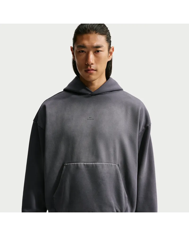 Nike Standard Issue angerauter, schwerer Basketball-Hoodie (Herren) - Schwarz Schwarz