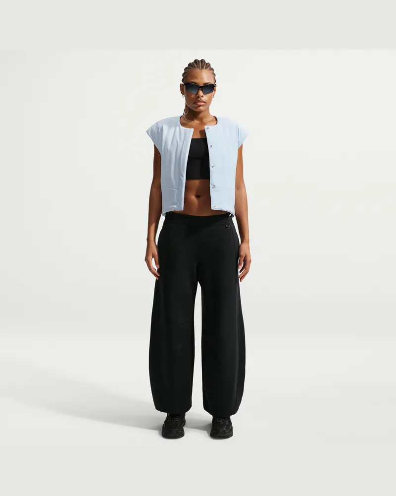 Nike 24.7 ImpossiblySoft Hose mit hohem Bund und weitem Bein (Damen) - Schwarz Schwarz