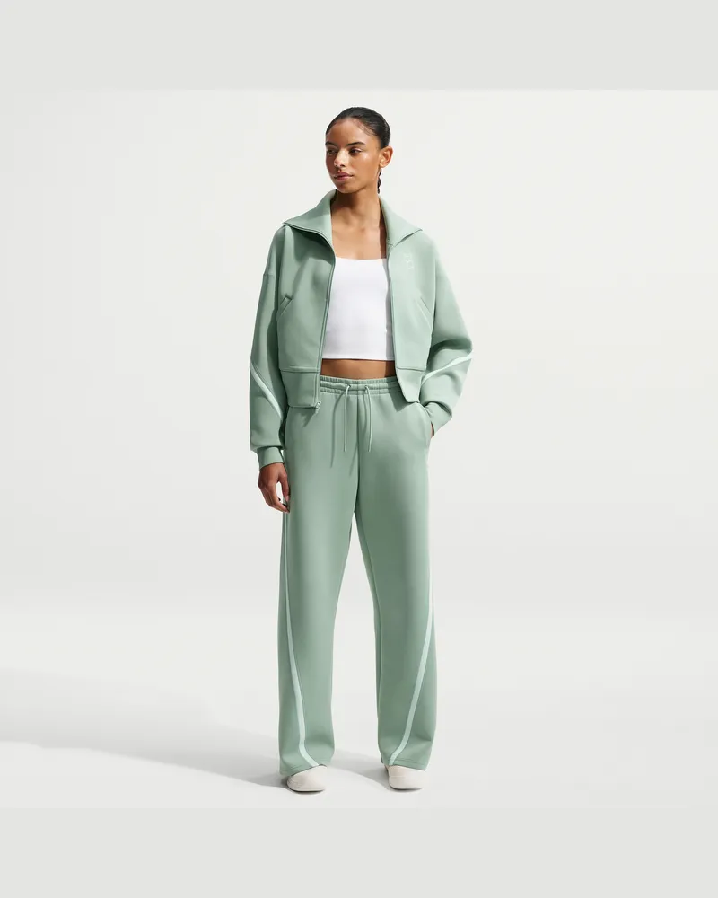 Nike Advantage Dri-FIT Tennishose mit mittelhohem Bund (Damen) - Grün Grün