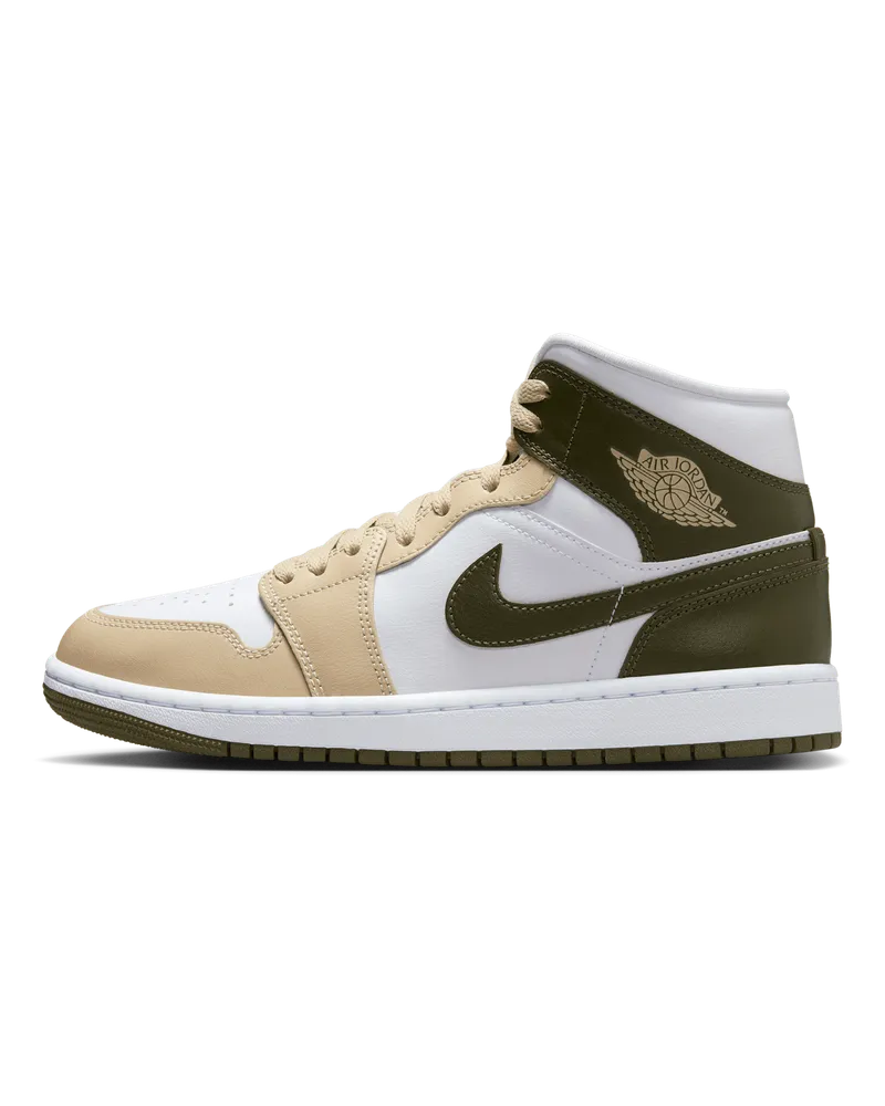 Jordan Air  1 Mid Damenschuh - Weiß Weiß