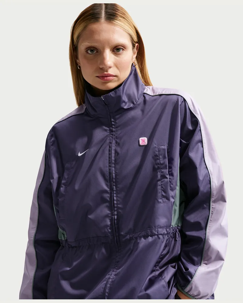 Nike Shox Damenjacke aus Webmaterial - Lila Lila