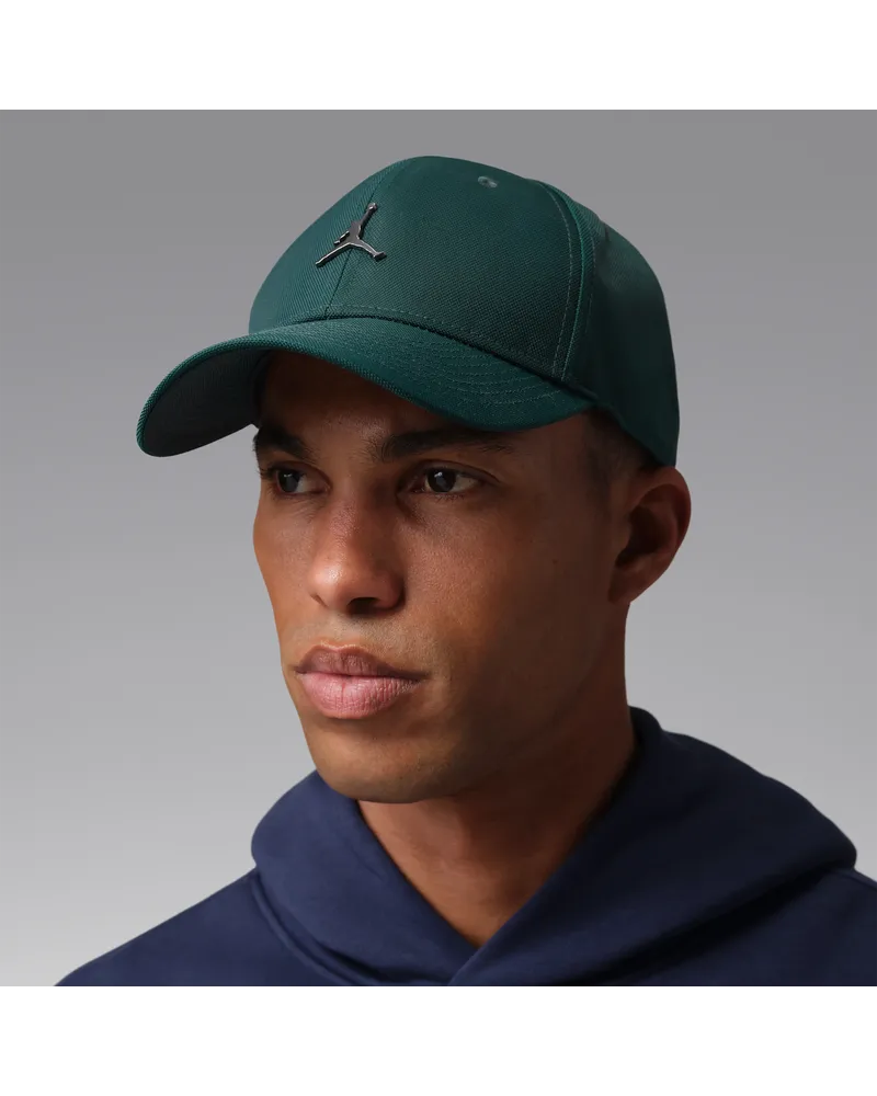 Jordan Rise strukturierte Cap mit Jumpman aus Metall - Grün Grün