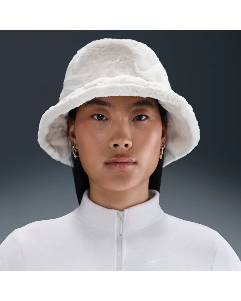Nike Apex Bucket Hat aus Kunstfell - Grau Grau