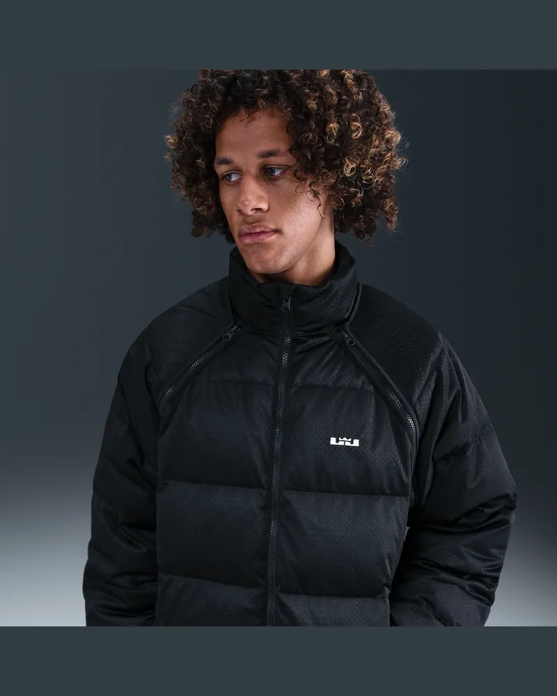 Nike LeBron Therma-FIT Daunenjacke (Herren) - Schwarz Schwarz