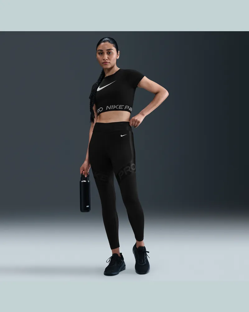 Nike Pro Sculpt 7/8-Leggings mit hohem Bund (Damen) - Schwarz Schwarz