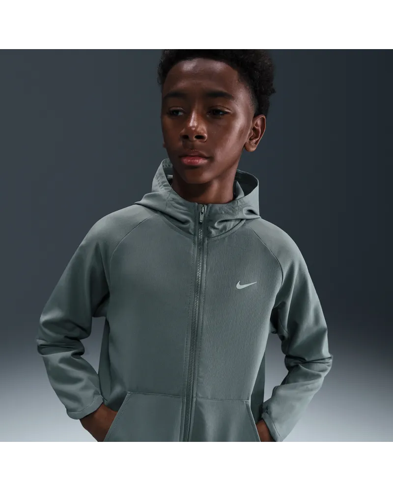 Nike Dri-FIT UV Trainingsjacke (ältere Kinder) - Grau Grau