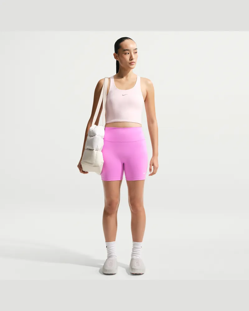 Nike One Bike Shorts mit hohem Bund für Damen (ca. 12,5 cm) - Lila Lila