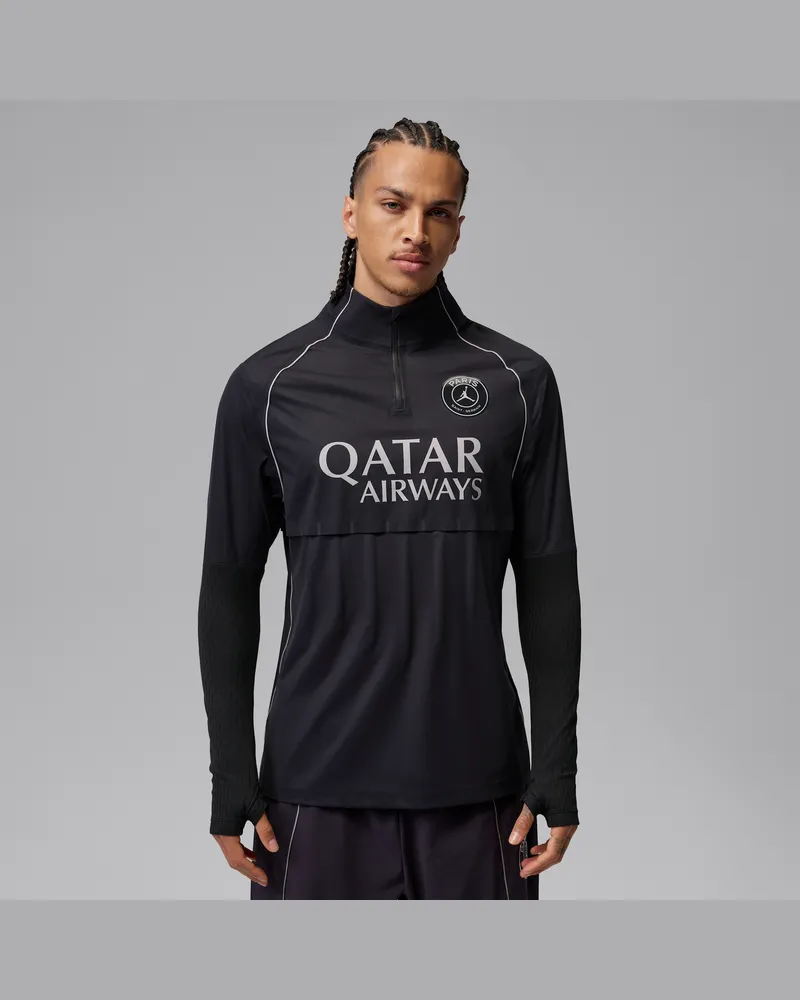 Jordan Paris Saint-Germain Strike Elite Night Edition  Aerogami Fußball-Shell-Oberteil für Herren - Schwarz Schwarz
