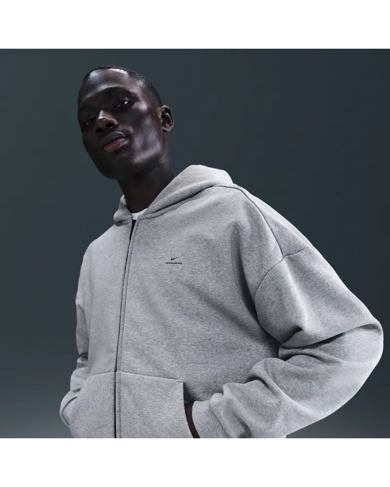Nike Standard Issue Therma-FIT-Basketball-Kapuzenjacke für Herren - Grau Grau