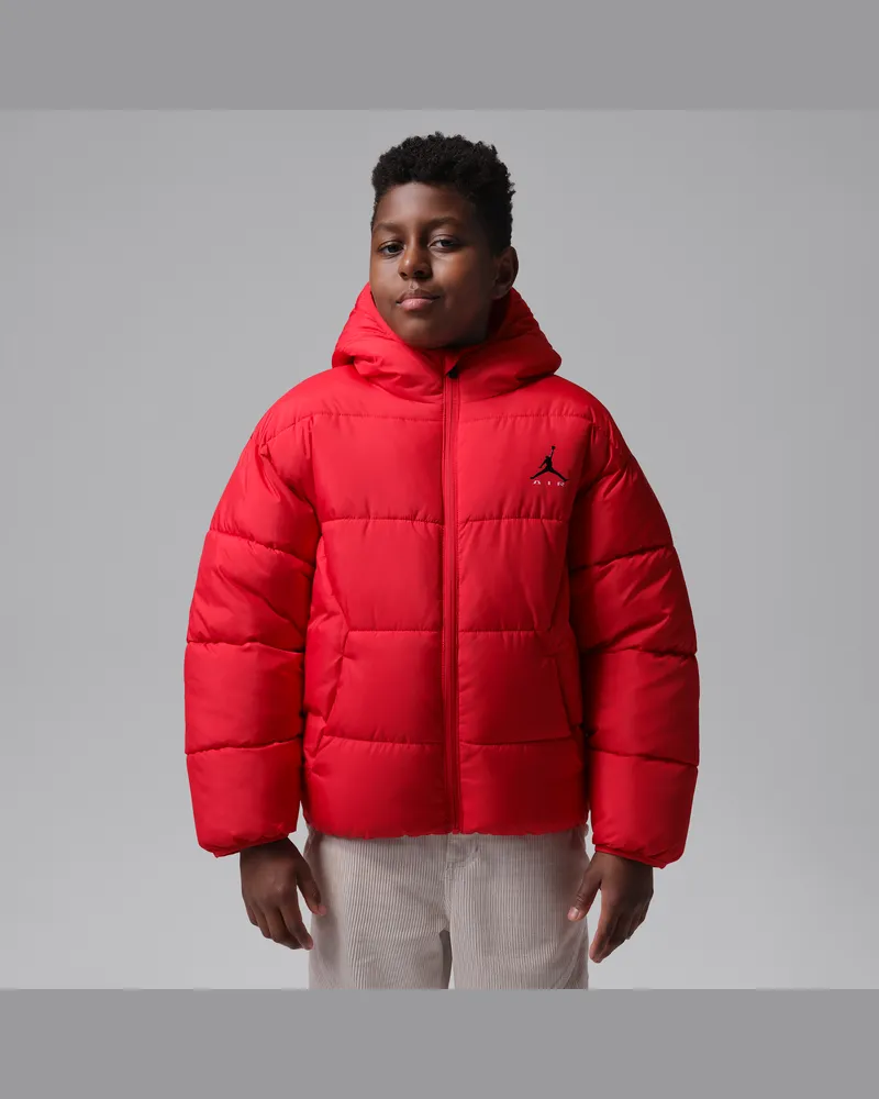 Jordan Brooklyn Puffer-Jacke mit Grafik (ältere Kinder) - Rot Rot