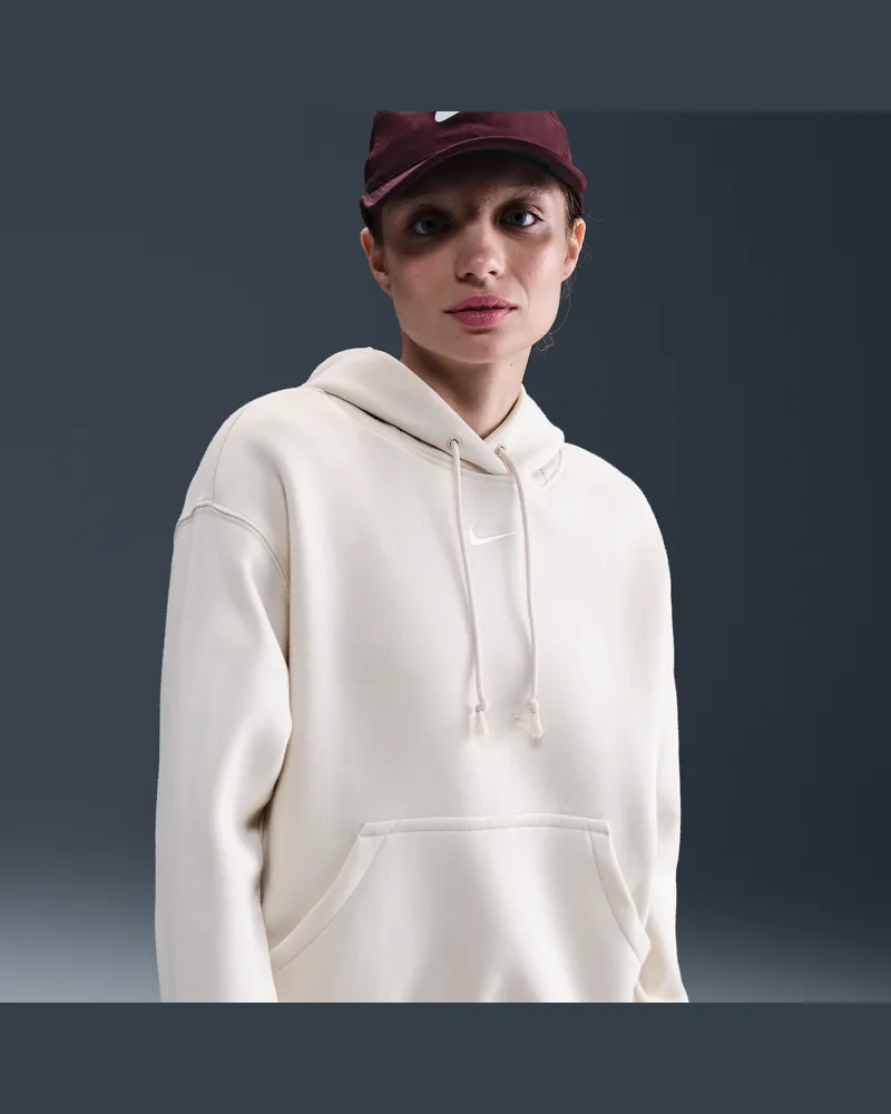 Nike Phoenix Fleece Oversize-Hoodie für Damen - Braun Braun