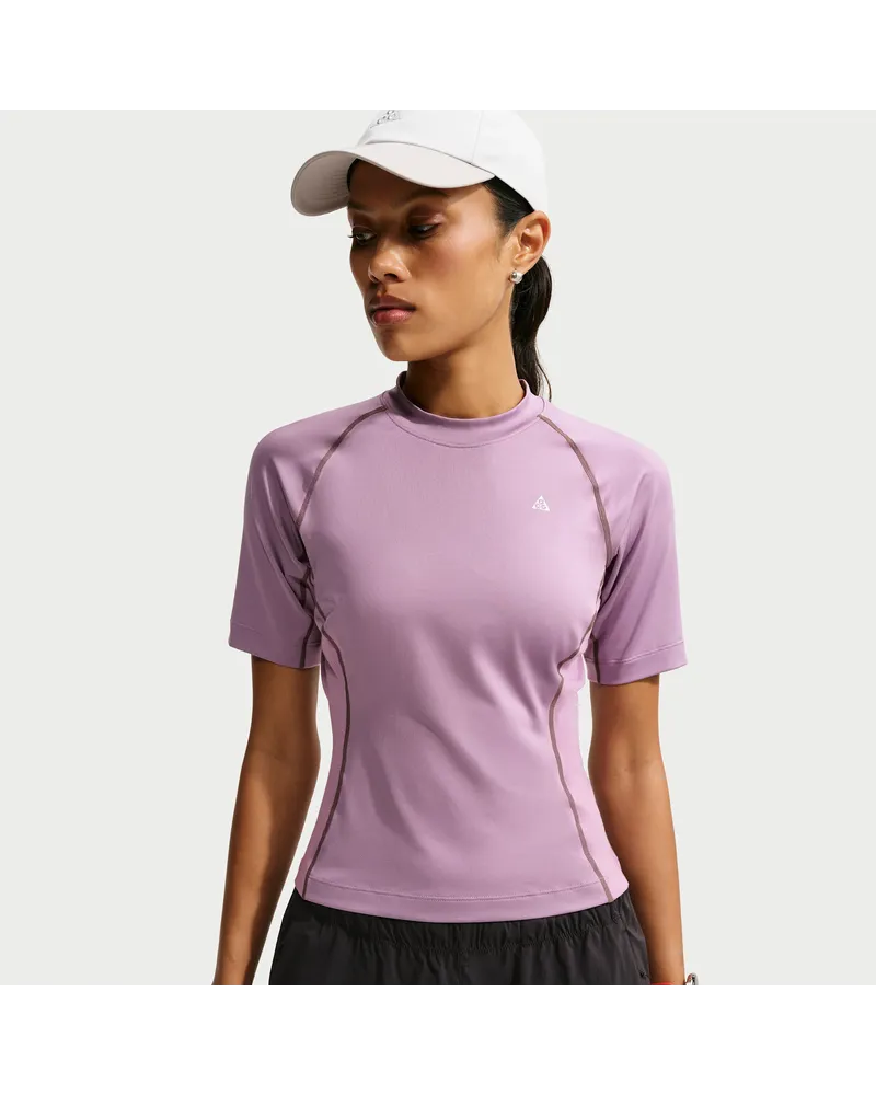 Nike ACG Wildsee Funktions-Kurzarmshirt mit Dri-FIT-Technologie (Damen) - Lila Lila