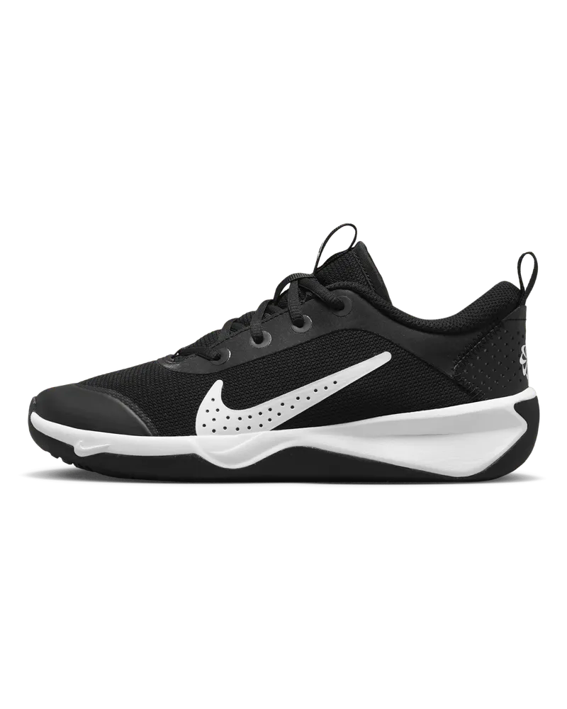 Nike Omni Multi-Court Hallenschuh für ältere Kinder - Schwarz Schwarz