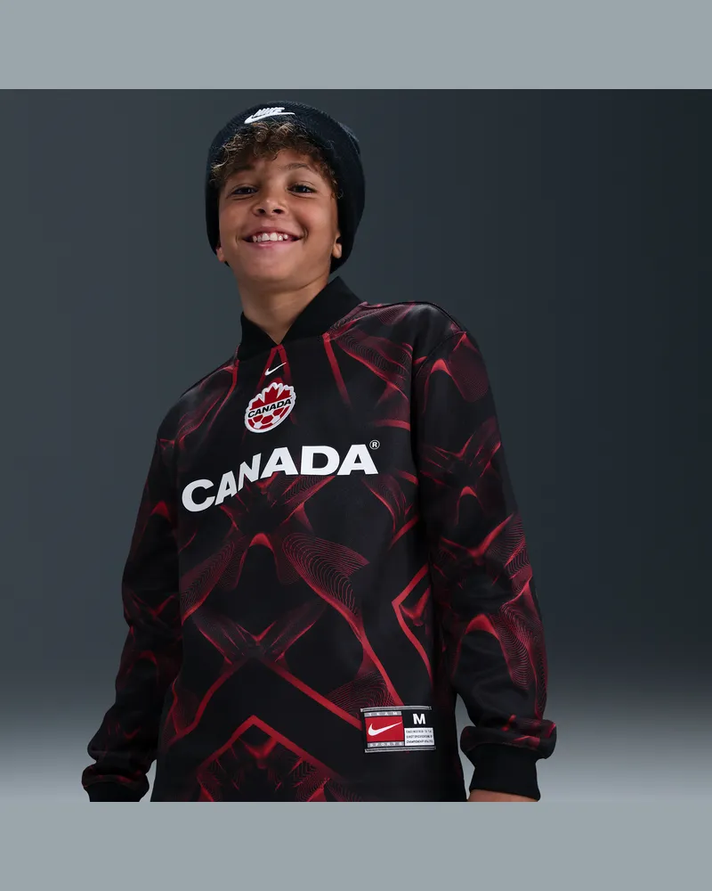 Nike Kanada Hollywood Keeper  Dri-FIT Fußballtrikot (ältere Kinder) - Schwarz Schwarz