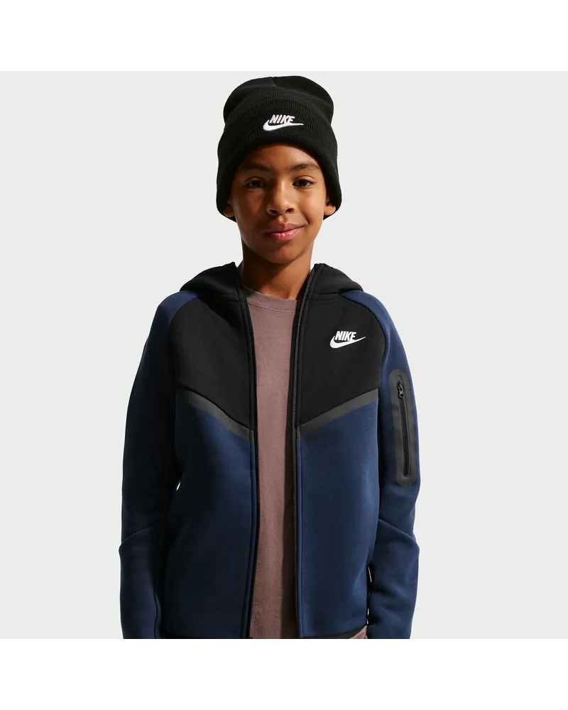 Nike Tech Fleece Hoodie mit durchgehendem Reißverschluss für ältere Kinder - Blau Blau